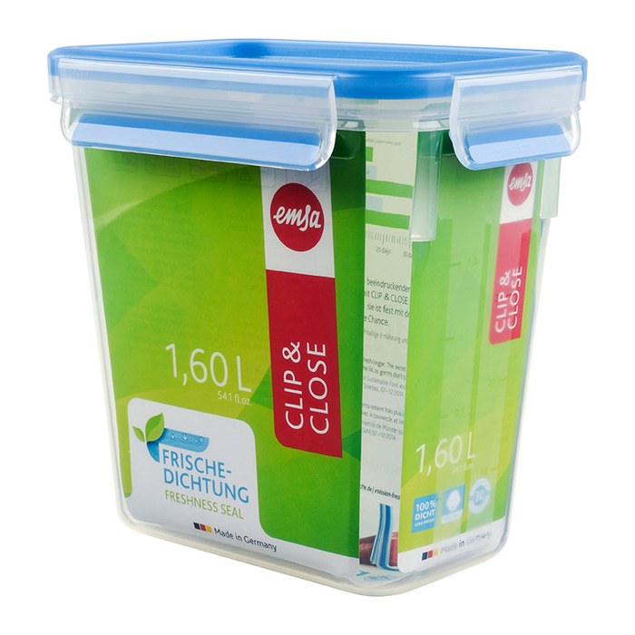 emsa Frischhaltedose CLIP & CLOSE 16,3 cm hoch transparent 1,5 l, 1 St.
