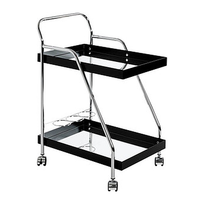HAKU Möbel Servierwagen schwarz 62,0 x 46,0 x 84,0 cm
