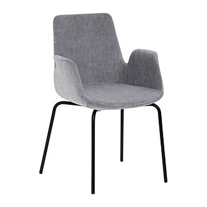 Mayer Besuchersessel myHELIOS grau schwarz Stoff 58,0 x 59,0 x 87,0 cm, 1 St.
