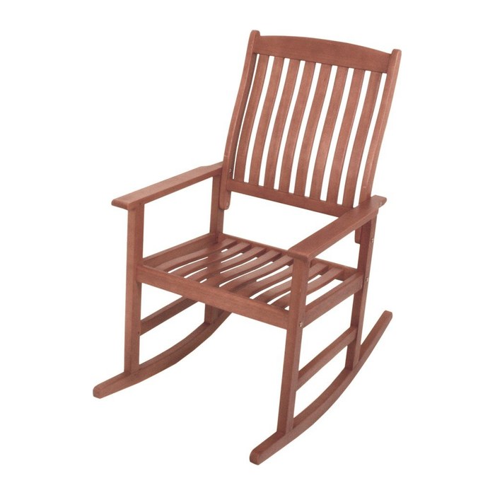 Garden Pleasure Schaukelstuhl FLORIDA braun Holz 62,0 x 93,5 x 102,0 cm, 1 St.