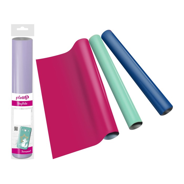 plottiX Vinylfolie permanent grün 31,5 cm x 1,0 m,  1 Rolle