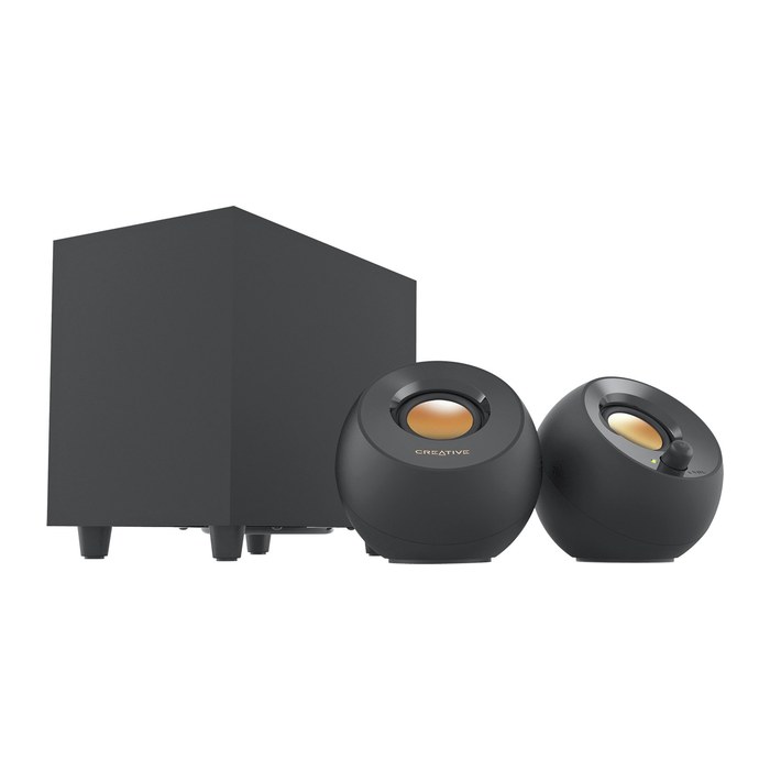 CREATIVE PEBBLE PLUS 2.1 Lautsprecher schwarz