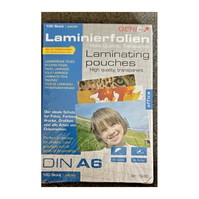 GENIE Laminiertaschen 100 A6 Folien