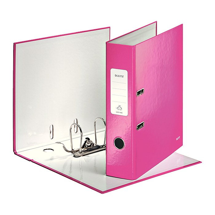 LEITZ Ordner pink Karton 8,0 cm DIN A4, 1 St.