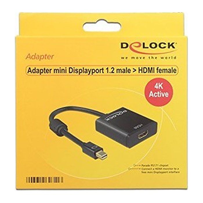 DeLOCK 62611 Mini-DisplayPort 1.2/HDMI Adapter, 1 St.