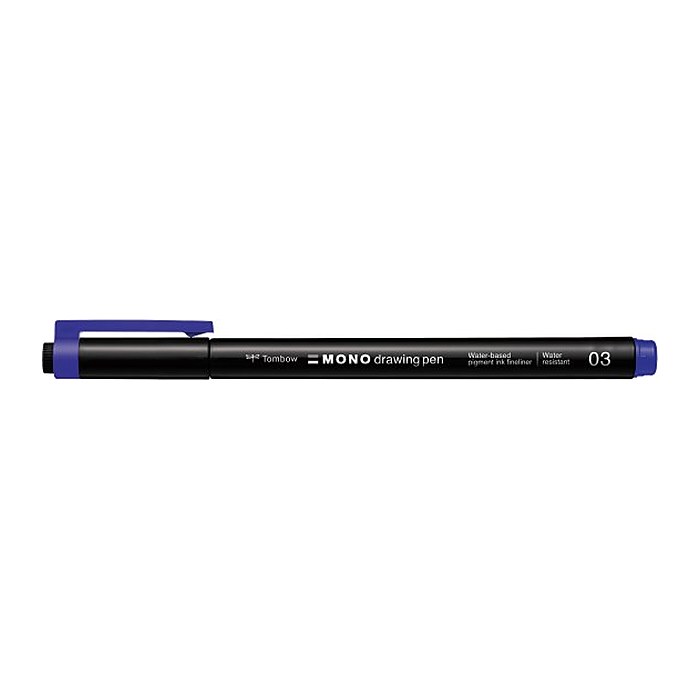 Tombow MONOdrawing Fineliner blau 0,35 mm, 1 St.