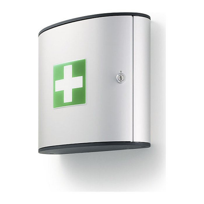 DURABLE Medizinschrank First AID BOX M DIN 13164 silber