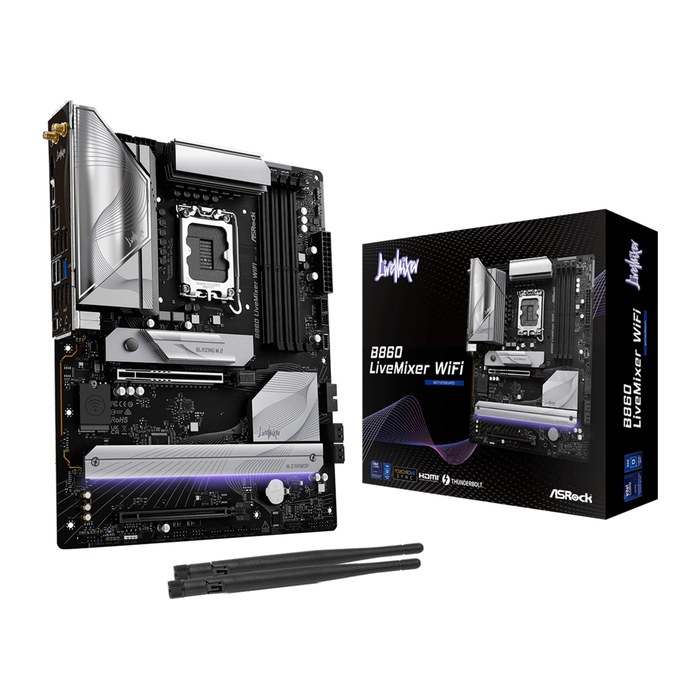 ASRock B860 LiveMixer WiFi 1851 ATX HDMI/USB-C DDR5