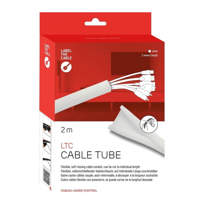LABEL THE CABLE Kabelmantel CABLE TUBE weiß, 1 St.