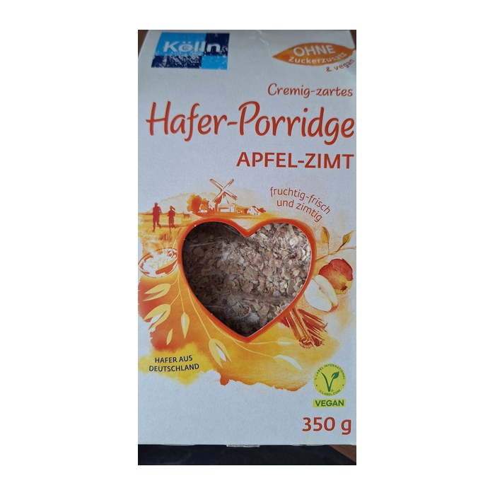 Kölln Porridge Apfel-Zimt 350,0 g, 1 St.