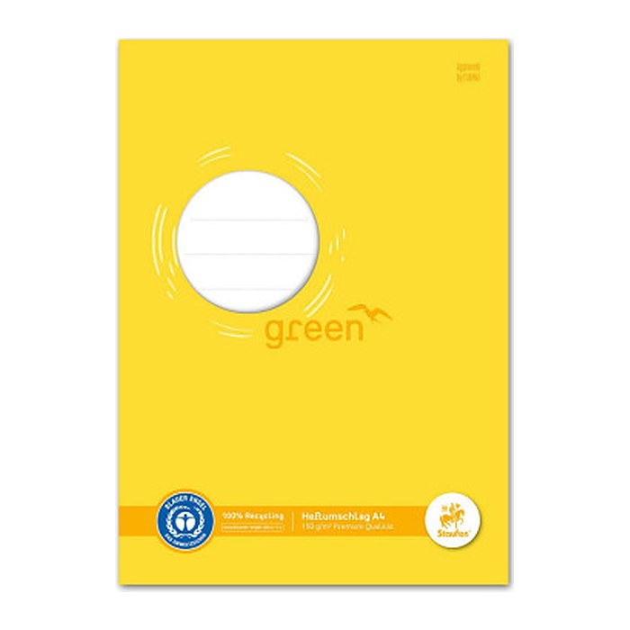 Staufen® Heftumschläge green gelb Papier DIN A4, 10 St.