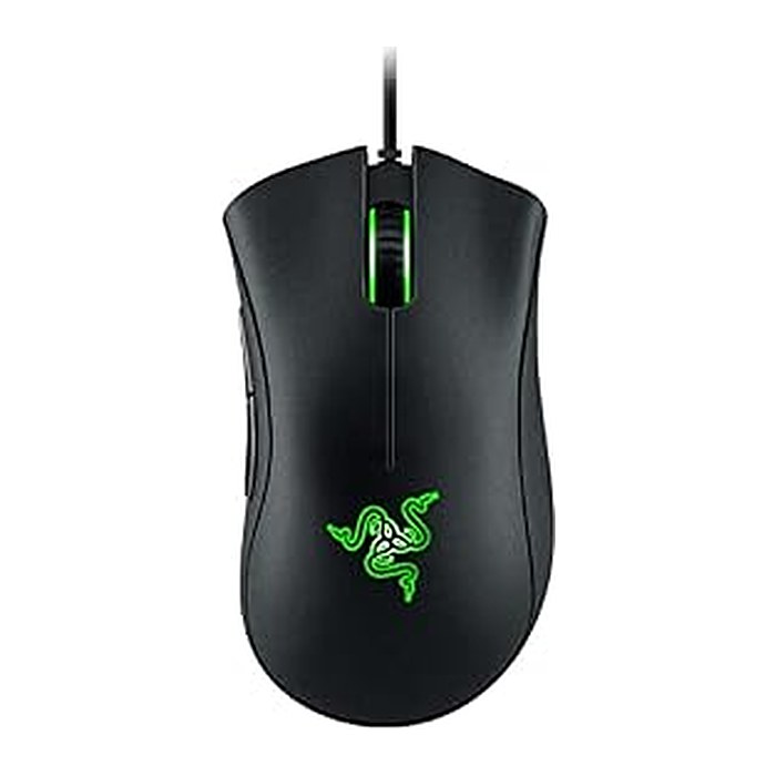 RAZER DeathAdder Essential Maus ergonomisch kabelgebunden grün, schwarz