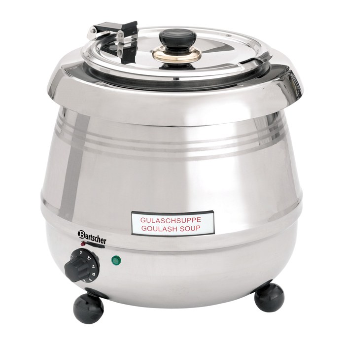 Bartscher Warmhaltetopf Suppentopf De Luxe silber 9,0 l 400 W