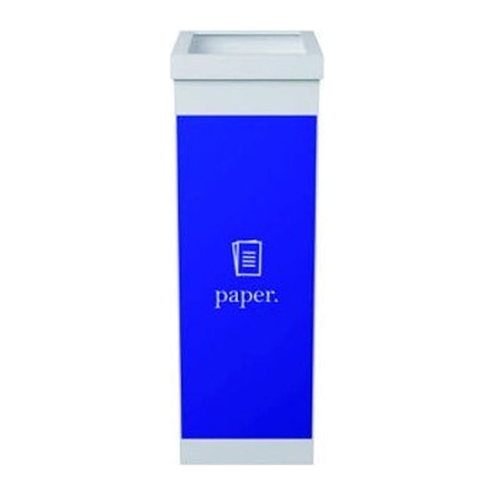 PAPERFLOW Mülleimer 60,0 l weiß, blau, 1 St.