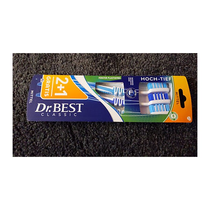 Dr.Best Zahnbürsten Hoch-Tief, 3 St.
