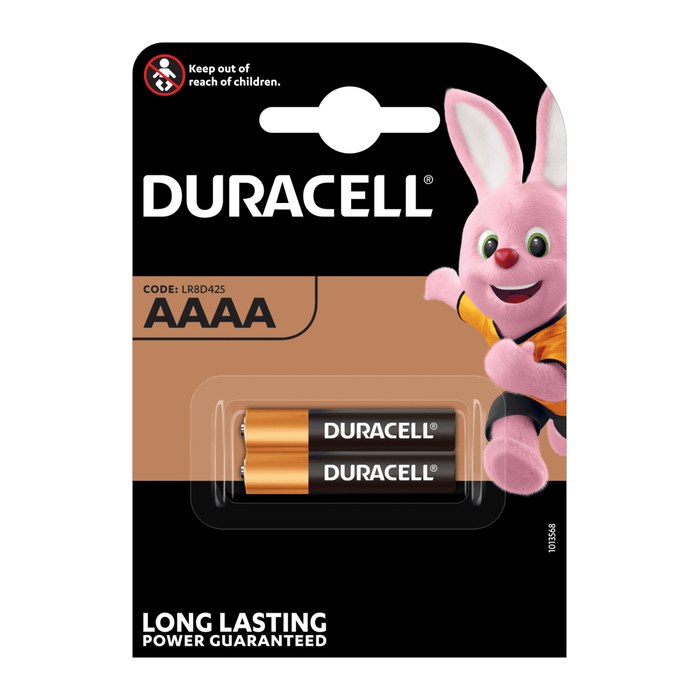 DURACELL Batterien Mini AAAA Alkali-Mangan Mini AAAA 1,5 V, 2 St.