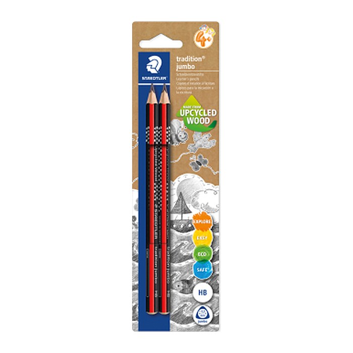 STAEDTLER Bleistift Tradition Jumbo HB Dreikantform 2Stk. retail