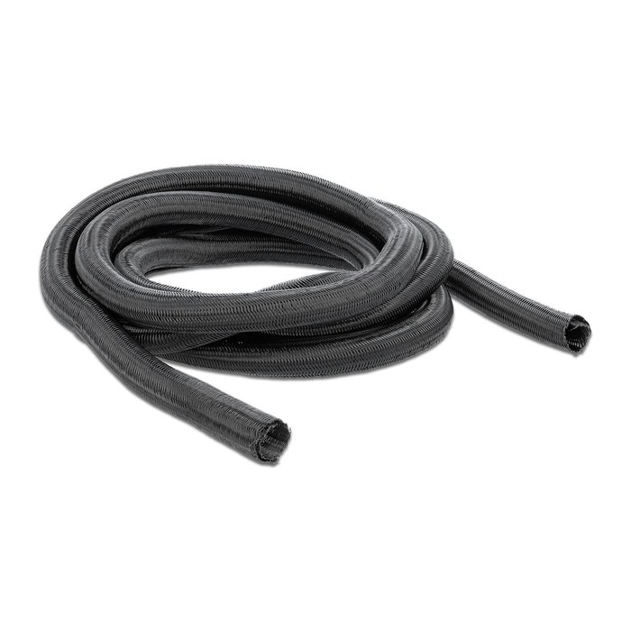 DELOCK Geflechtschlauch selbstschließend 2 m x 9 mm schwarz