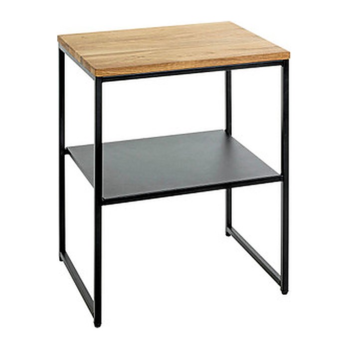 HAKU Möbel Beistelltisch rechteckig Massivholz eiche 45,0 x 35,0 x 60,0 cm, 1 St.