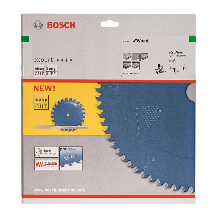 BOSCH EXPERT for Wood Kreissägeblatt 254,0 mm, 60 Zähne, 1 St.