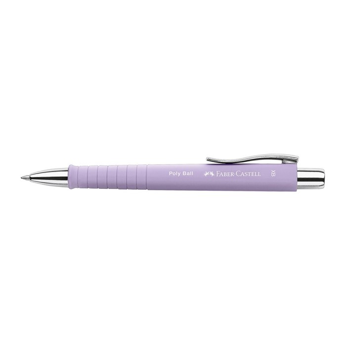 FABER-CASTELL Kugelschreiber POLY BALL Colous XB sweet lilac, Schreibfarbe: blau, 1 St.