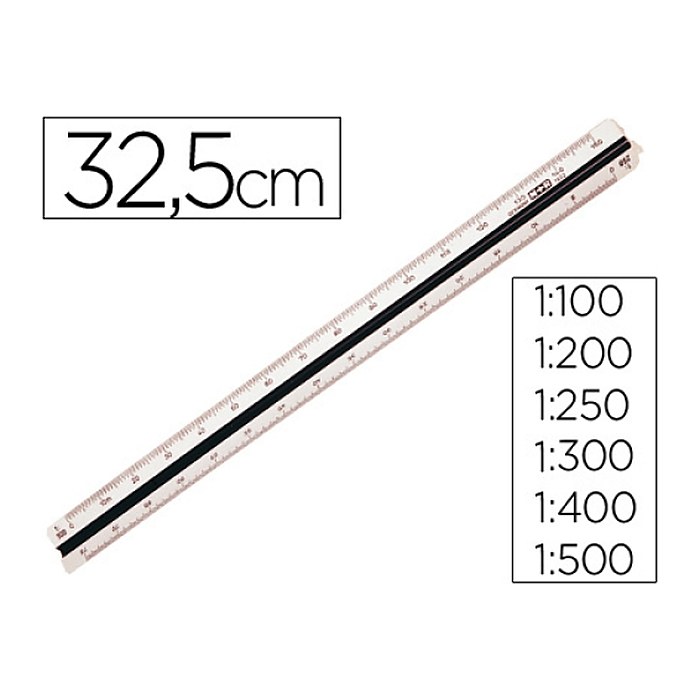 M + R Dreikantmaßstab 30,0 cm, weiß