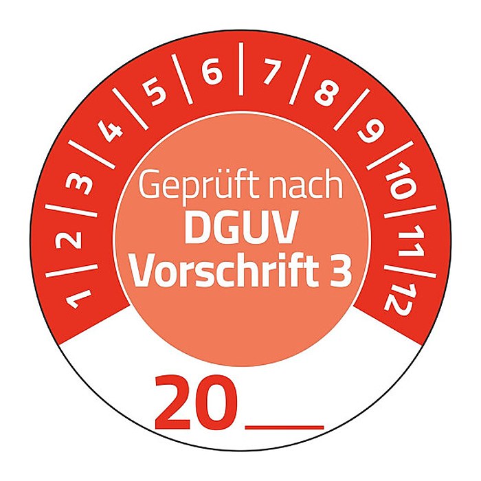 AVERY Zweckform Prüfplaketten 7907 rot 30,0 x 30,0 mm, 10 Blatt