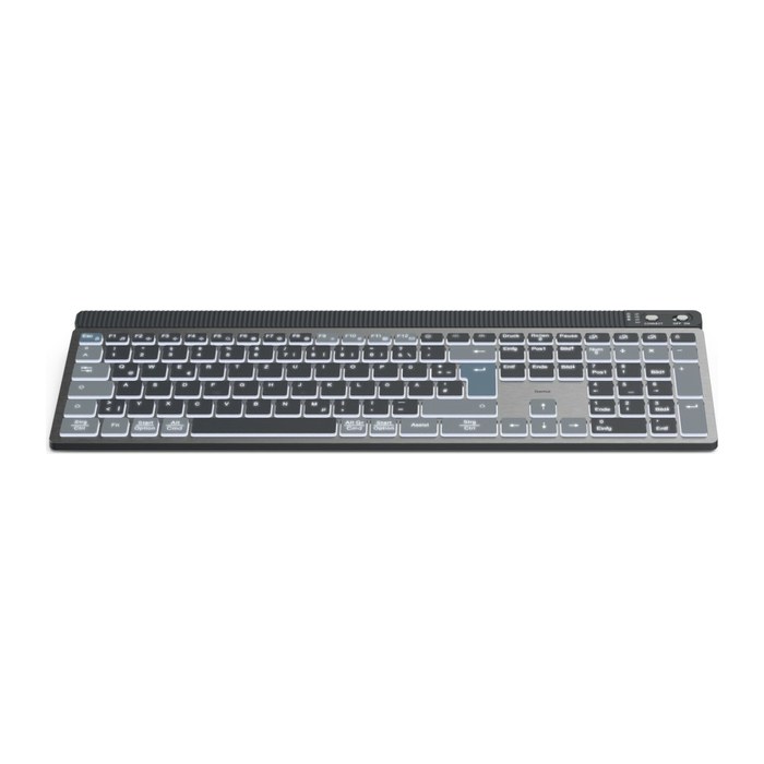 hama WK-750 Tastatur kabellos grau