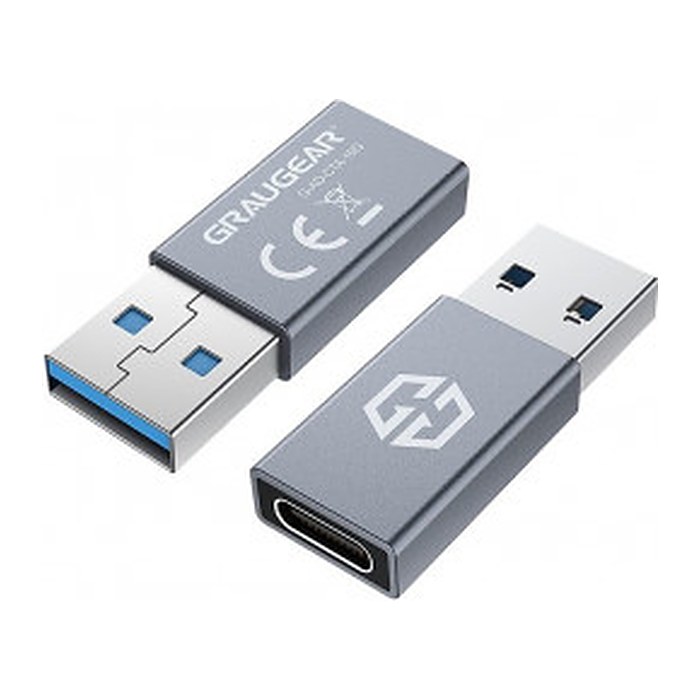 GRAUGEAR USB 3.2 Adapter Type-C zu Type-A 10 Gbit/s retail