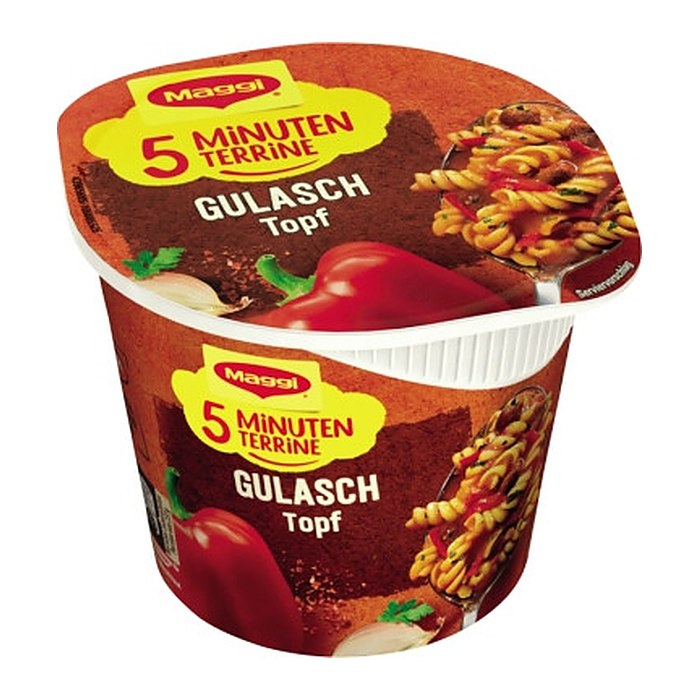 Maggi® 5 Minuten Terrine Gulaschtopf Fertiggericht, 8 St.