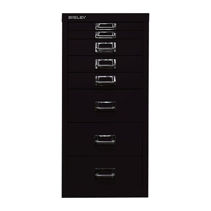 BISLEY MultiDrawer™ L298 Schubladenschrank schwarz 8 Schubladen 27,8 x 38,0 x 59,0 cm, 1 St.