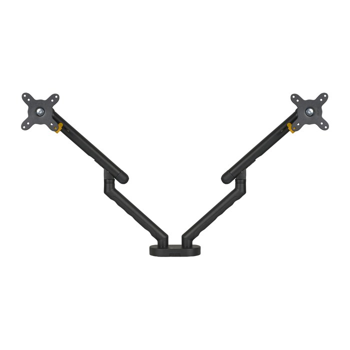 BAKKER ELKHUIZEN Monitor-Halterung BE Flexible Dual BNEBFDB schwarz für 2 Monitore, Tischklemme