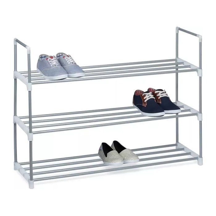 relaxdays Schuhregal grau 90,0 x 31,0 x 70,0 cm, 1 St.