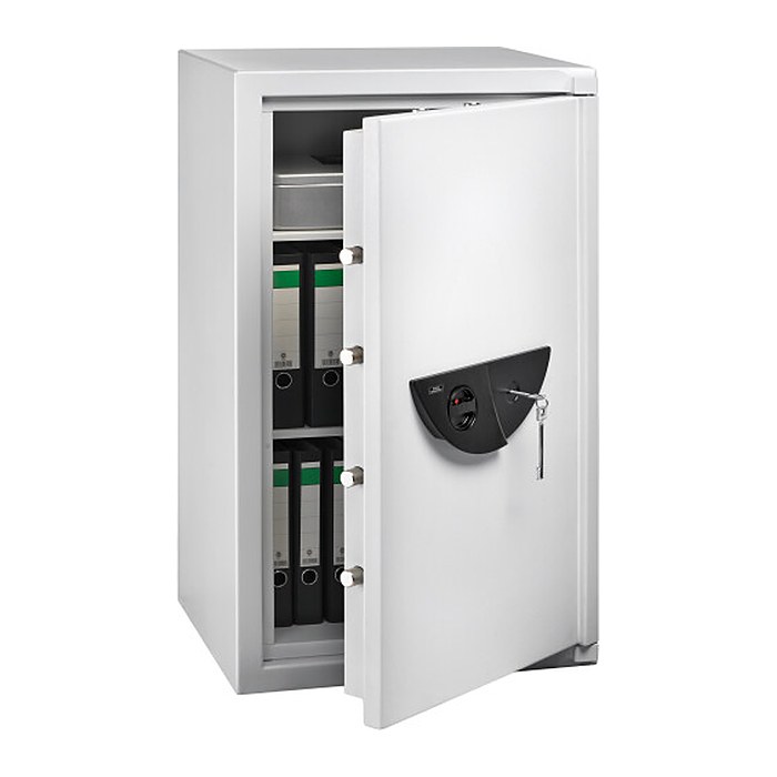 BURG WÄCHTER Sicherheitsschrank WS Office 804 K 300 Sicherheitsstufe B nach VDMA 24992 lichtgrau 64,1 x 55,4 x 109,6 cm