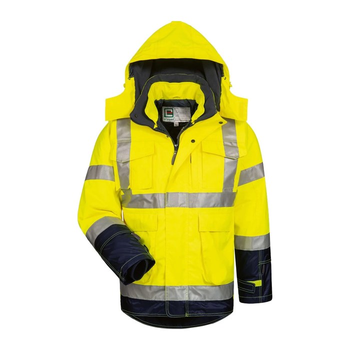 elysee® unisex Warnjacke BENJAMIN gelb, marine Größe M