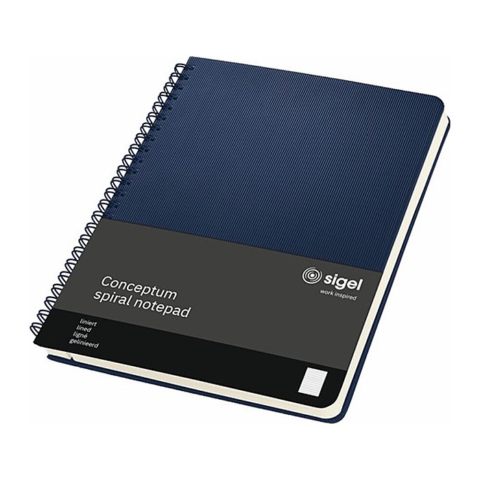SIGEL Notizbuch Conceptum ca. DIN A5 liniert, dunkelblau Hardcover 160 Seiten, 1 St.