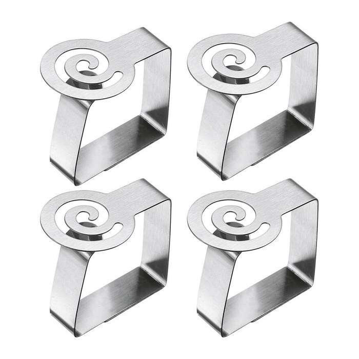 WESTMARK Tischtuchklammern silber, 4 St.