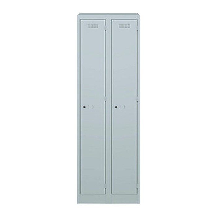 BISLEY Spind lichtgrau PL3050D1645, 2 Schließfächer 60,0 x 50,0 x 180,0 cm