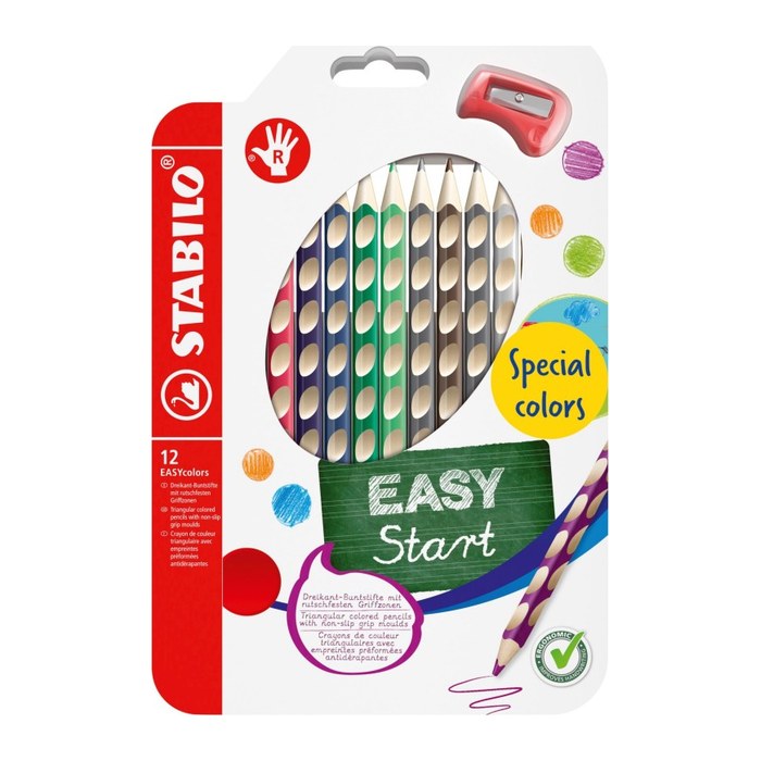 STABILO EASYcolors R Buntstifte farbsortiert, 12 St.