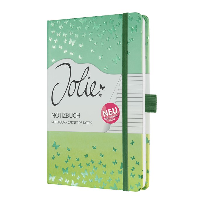 SIGEL Notizbuch JOLIE ca. DIN A5 liniert, grün Hardcover 174 Seiten, 1 St.