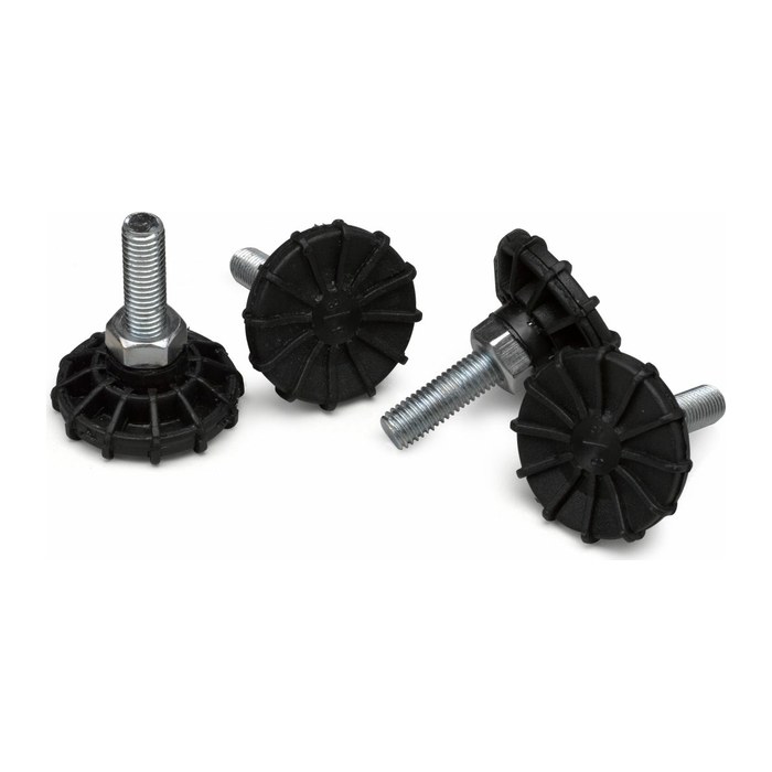 Equip 4xFüße für Serverschränke 60mm schwarz