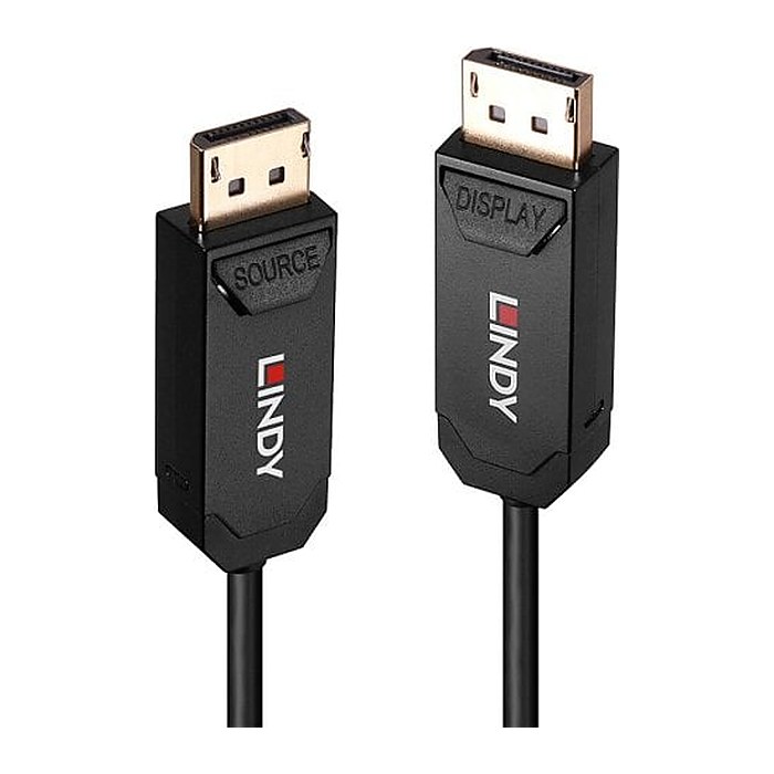 LINDY 20m Fibre Optic Hybrid DisplayPort 2.0 UHBR10 Kabel