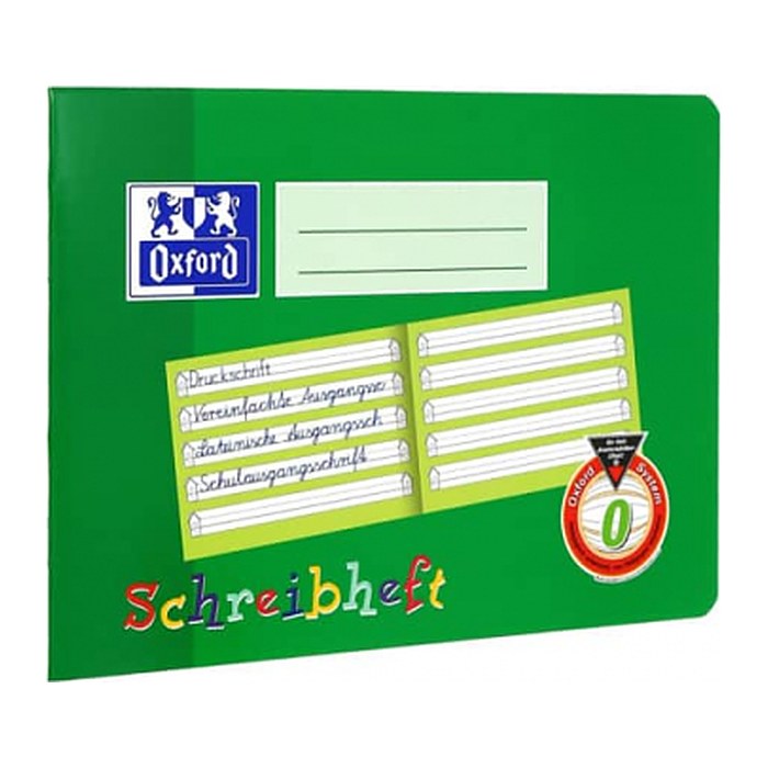 OXFORD Schreiblernheft Lineatur 0 liniert DIN A5 quer ohne Rand, 16 Blatt, 1 St.
