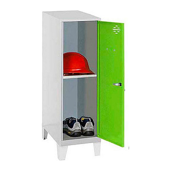 Simonrack Spind SIMONLOCKER DISM SINGLE grau, grün 8425437120749, 1 Schließfach 30,0 x 50,0 x 101,5 cm