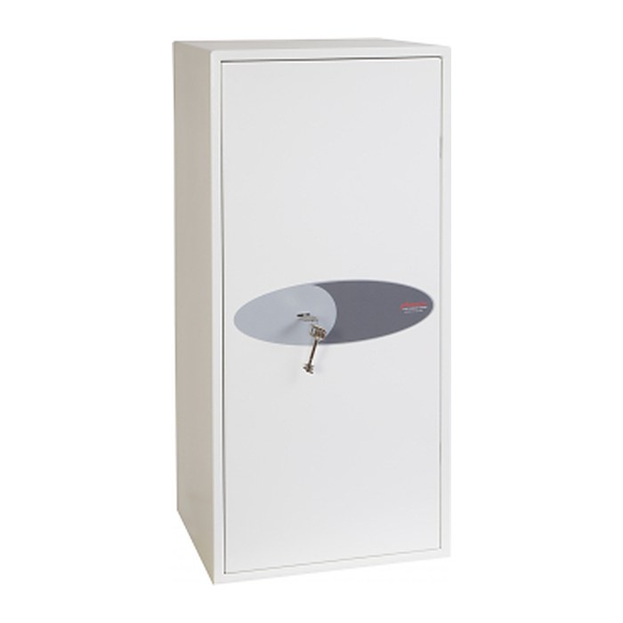 phoenix FORTRESS KEY SAFES Schlüsseltresor signalweiß mit 240 Haken, Doppelbartschloss, 45,0 x 24,5 x 100,0 cm, 1 St.