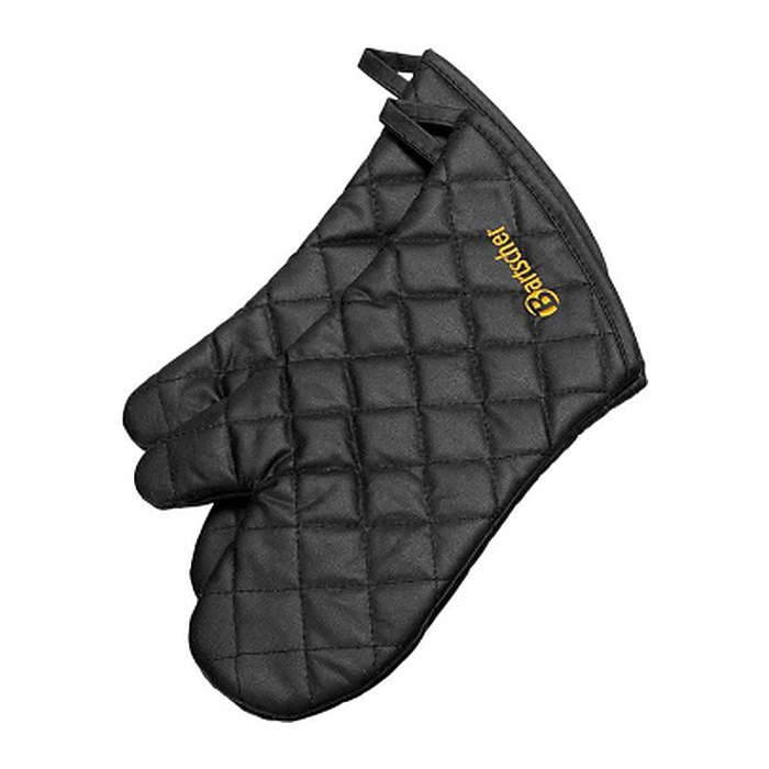 Bartscher unisex Ofenhandschuh 370 schwarz Einheitsgröße, 1 Paar