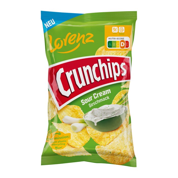 Crunchips Sour Cream Chips 150,0 g, 1 St.