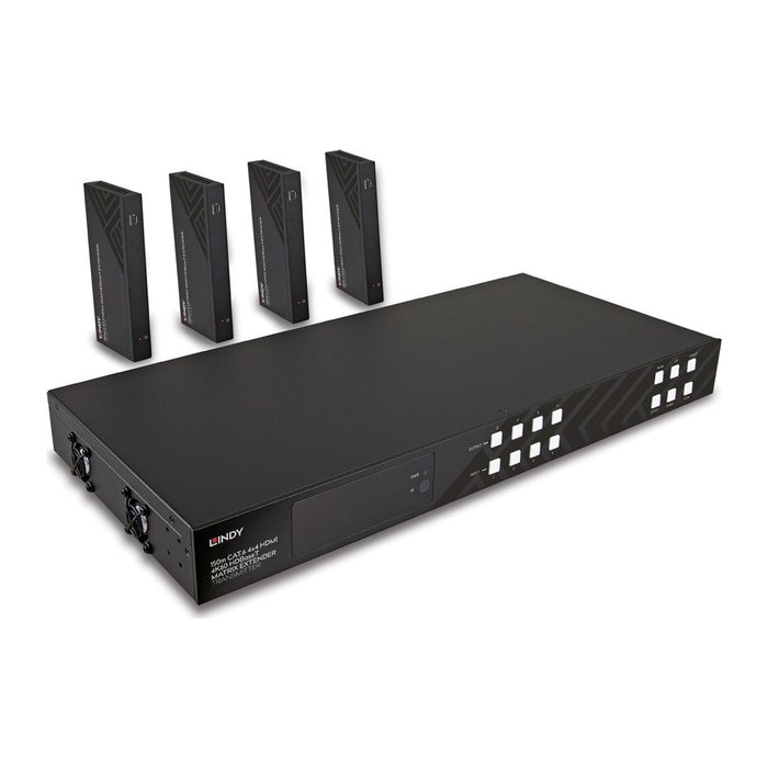 LINDY 150m Cat.6 4x4 HDMI 4K60 HDBaseT Matrix Extender