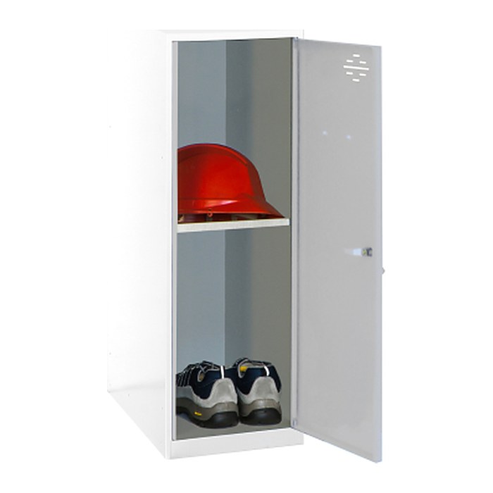 Simonrack Spind SIMONLOCKER DISM weiß, grau 8425437116865, 1 Schließfach 30,0 x 50,0 x 91,5 cm