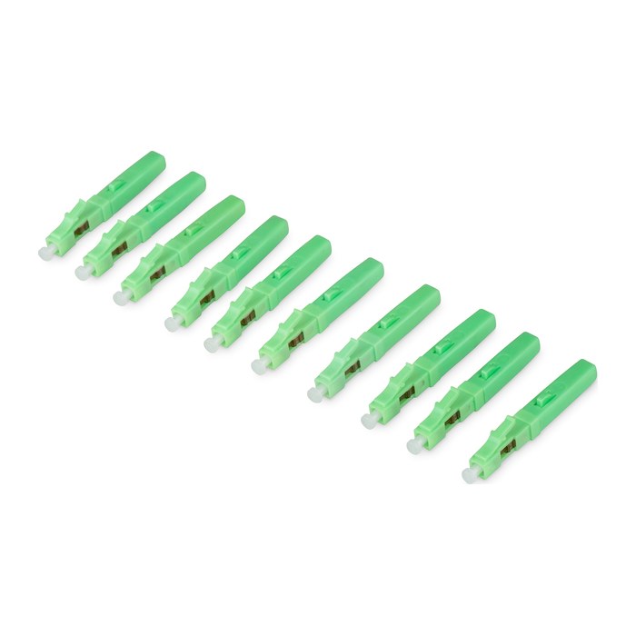 DIGITUS LWL Feldstecker LC/APC Singlemode 10 Stk. grün